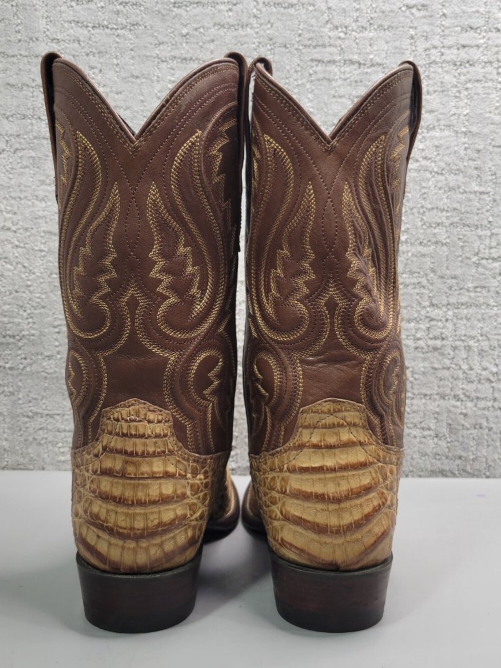 Tecovas the William Men's Size US 8.5D Pecan Caiman Cowboy Boots - Picture 5 of 13